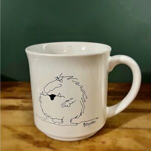 Bonton White Mug with Cartoon Design